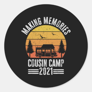 Cousin Camp Summer Vacation With Cousins Classic Round Sticker