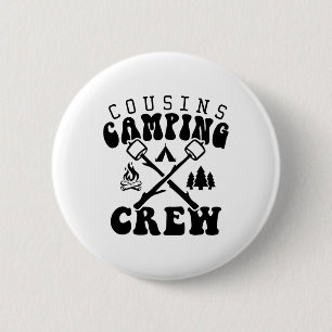 Cousin Camping Crew 2025 Shirt Family Vacation Cam 6 Cm Round Badge