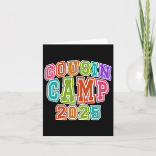 Cousin Camping Crew 2025 Spring Break Summer Trip  Card