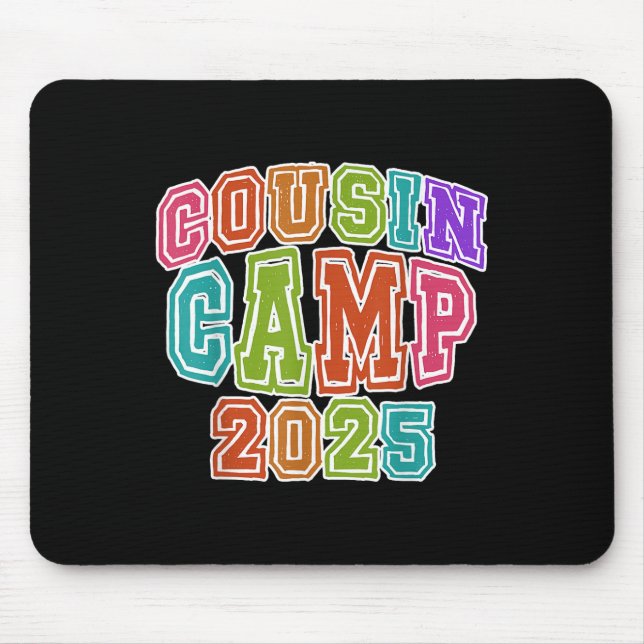 Cousin Camping Crew 2025 Spring Break Summer Trip  Mouse Pad (Front)