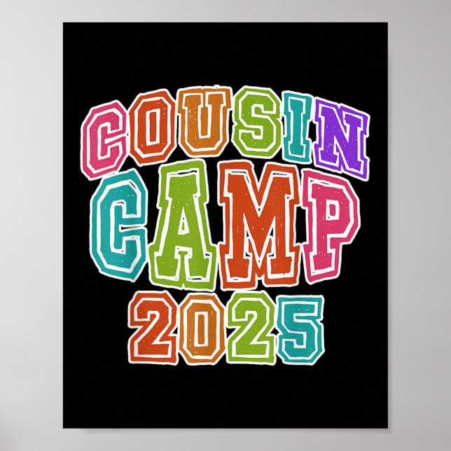 Cousin Camping Crew 2025 Spring Break Summer Trip  Poster (Front)