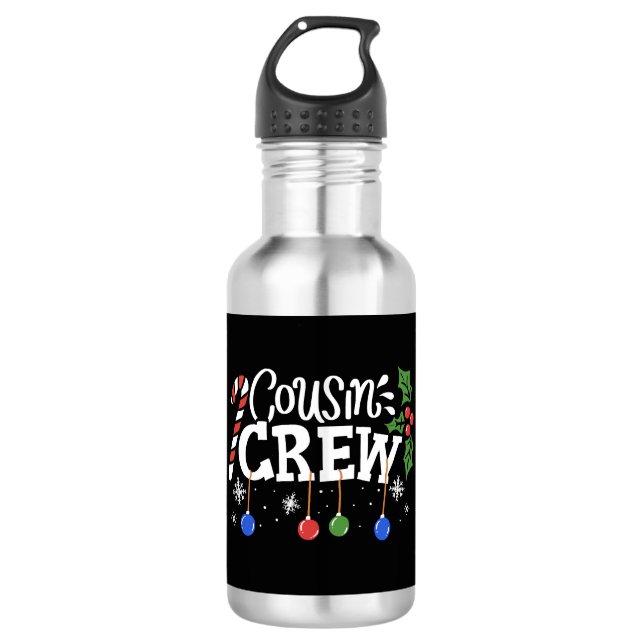 Cousin Christmas 710 Ml Water Bottle (Front)