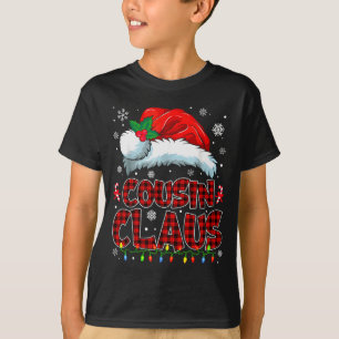 Cousin Claus Christmas Lights Pajama Family Group T-Shirt
