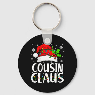 Cousin Claus Christmas Santa Matching Family Xmas Key Ring
