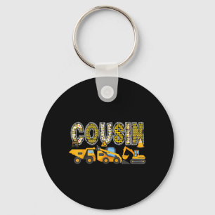 Cousin Construction Excavator Kids Matching Family Key Ring
