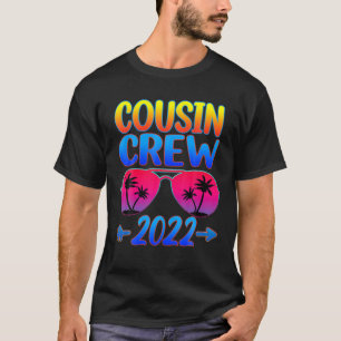Cousin Crew 2022 Vacation Family Summer Beach Sung T-Shirt