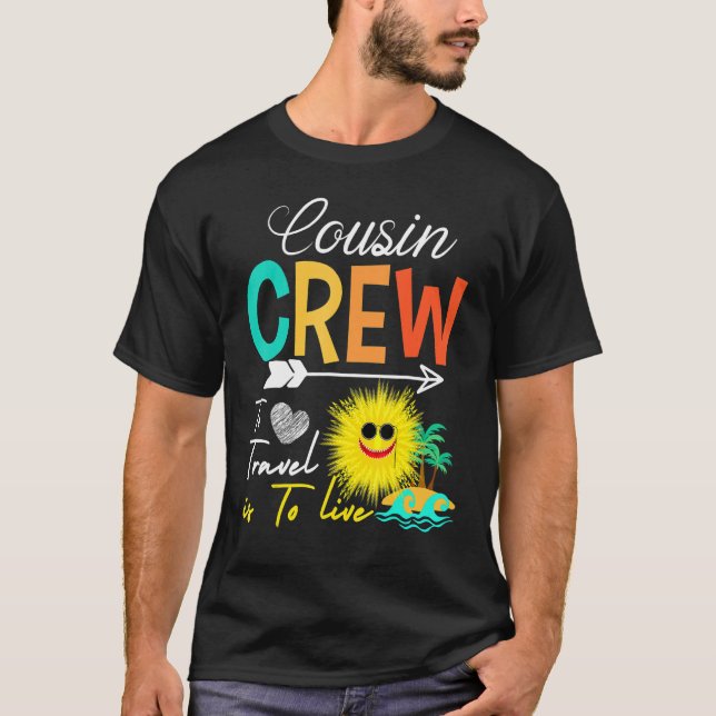 Cousin Crew 2023 Family Friends Trip Summer Vacati T-Shirt (Front)