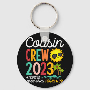 Cousin Crew 2023 Summer Vacation Beach Family Trip Key Ring