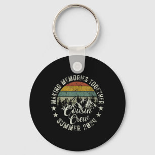 Cousin Crew 2024 Summer Vacation Beach Family Trip Key Ring