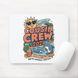Cousin crew 2024 Summer Vacation Beach Family Trip Mouse Pad