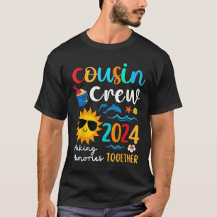 Cousin Crew 2024 Summer Vacation Beach Family Trip T-Shirt
