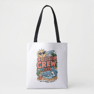 Cousin crew 2024 Summer Vacation Beach Family Trip Tote Bag