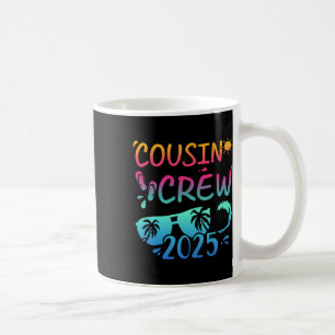 Cousin Crew 2025 For Summer Vacation Holiday Famil Coffee Mug