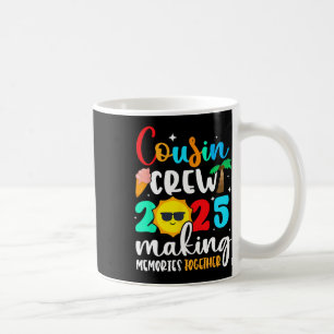 Cousin Crew 2025 Summer Vacation Beach Family Trip Coffee Mug