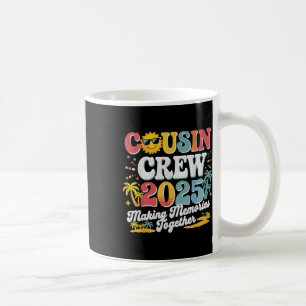 Cousin Crew 2025 Summer Vacation Beach Family Trip Coffee Mug