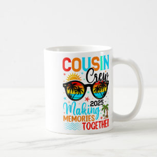Cousin Crew 2025 Summer Vacation Beach Family Trip Coffee Mug