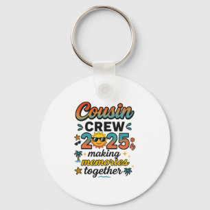Cousin Crew 2025 Summer Vacation Beach Family Trip Key Ring