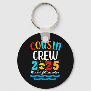Cousin Crew 2025 Summer Vacation Beach Family Trip Key Ring