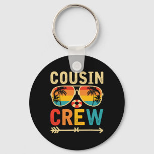 Cousin Crew 2025 Summer Vacation Beach Family Trip Key Ring