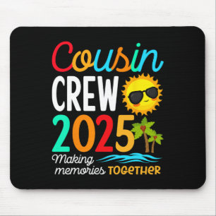 Cousin Crew 2025 Summer Vacation Beach Family Trip Mouse Pad