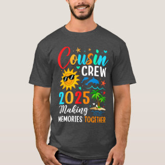 Cousin crew 2025 Summer Vacation Beach Family Trip T-Shirt
