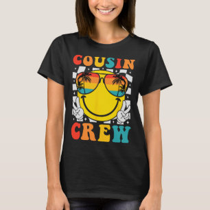 Cousin Crew 2025 Summer Vacation Beach Family Trip T-Shirt