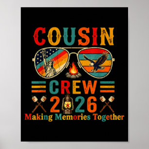 Cousin crew 2026 making memories family summer poster