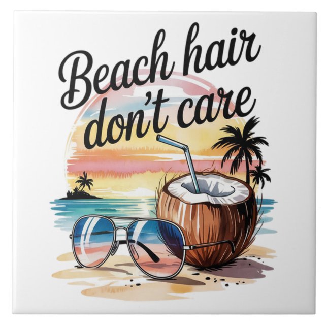 Cousin Crew 2026 Summer Vacation Beach Ceramic Tile (Front)