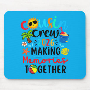 Cousin Crew 2026 Summer Vacation Beach Family Kids Mouse Pad