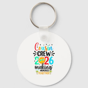 Cousin Crew 2026 Summer Vacation Beach Family Trip Key Ring