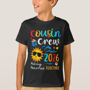 Cousin Crew 2026 Summer Vacation Beach Family Trip T-Shirt