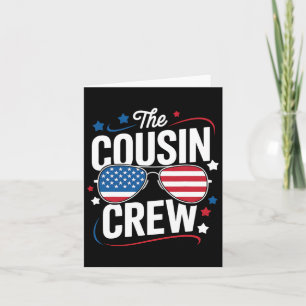 Cousin Crew 4th Of July Matching Family Patriotic Card