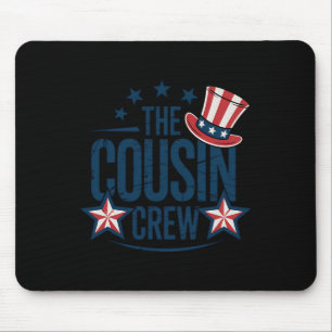 Cousin Crew 4th Of July Matching Family Patriotic  Mouse Pad