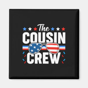Cousin Crew 4th Of July Patriotic American Family Magnet