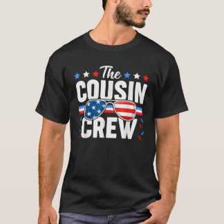 Cousin Crew 4th of July Patriotic American Family T-Shirt