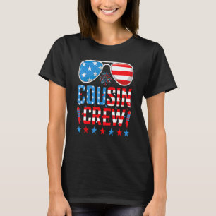 Cousin Crew 4th Of July Patriotic American Family  T-Shirt