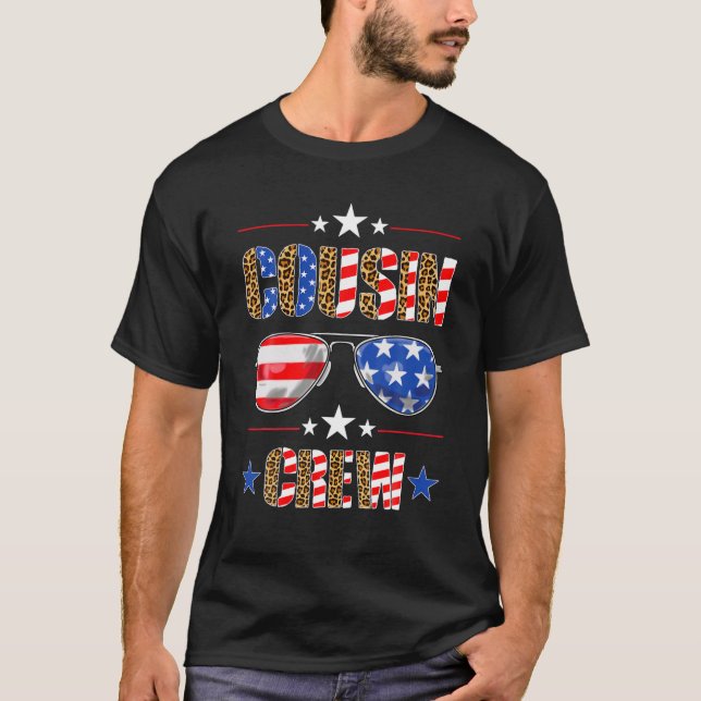 Cousin Crew 4Th Of July Patriotic American Family T-Shirt (Front)