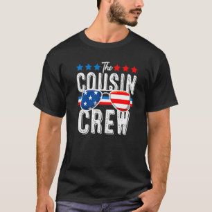 Cousin Crew 4th Of July Patriotic American Family  T-Shirt