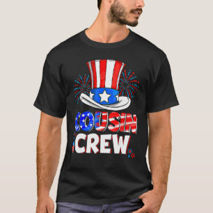 Cousin Crew 4th of July Patriotic American Family T-Shirt