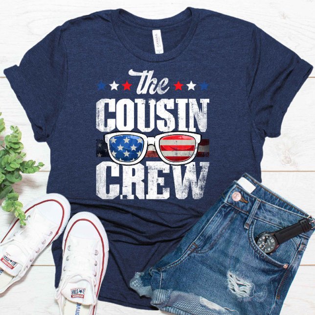 Cousin Crew 4th of July Patriotic American T-Shirt (Creator Uploaded)