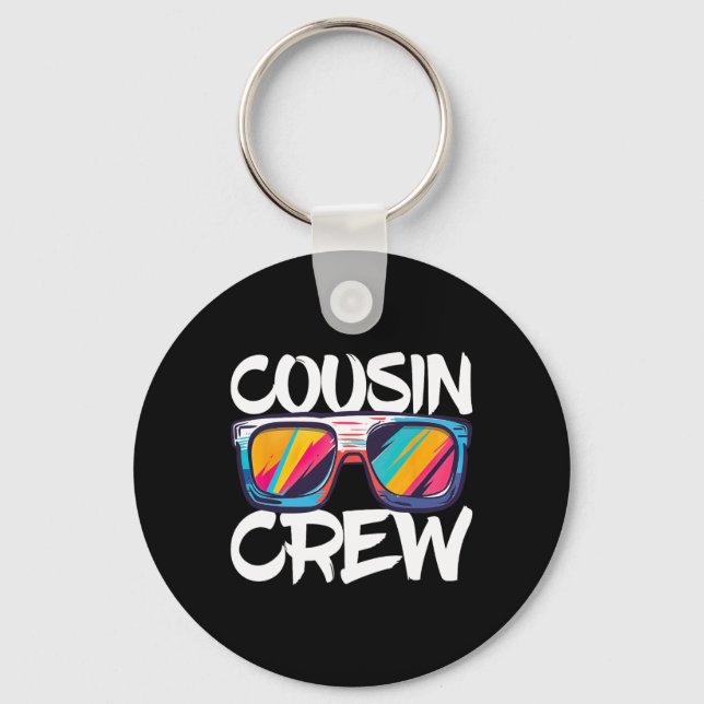 Cousin Crew Adults Kids Matching Cousin Crew  Key Ring (Front)