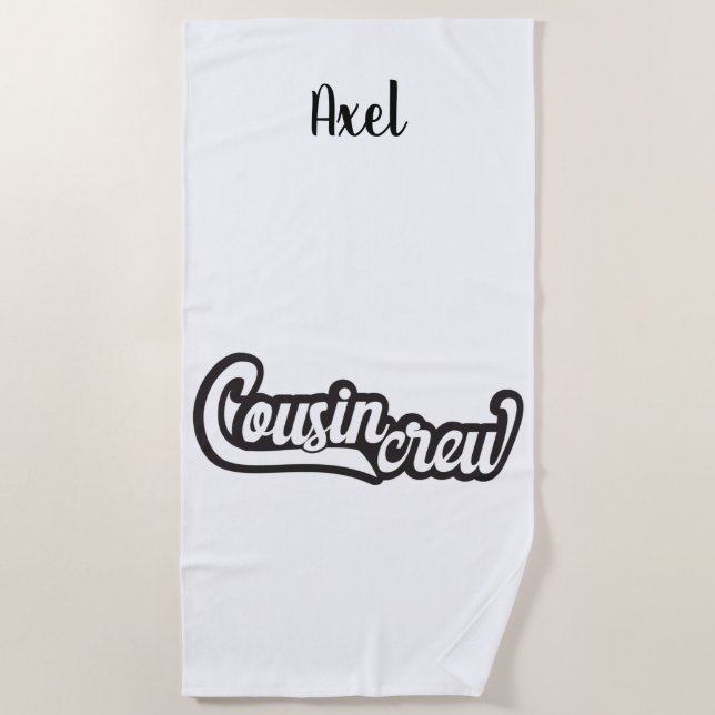 Cousin Crew Beach Towel (Front)