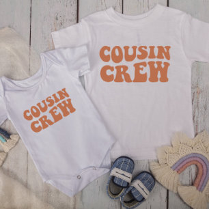 Cousin Crew   Brown Matching Family Baby T-Shirt
