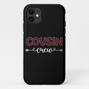 Cousin Crew Buffalo Plaid Pattern Family Christmas iPhone 11 Case