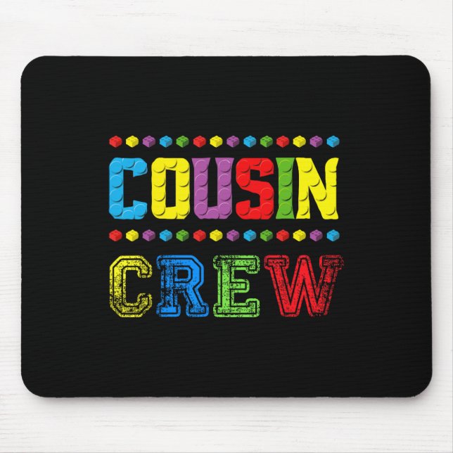 Cousin Crew Building Blocks Master Builder Brick T Mouse Pad (Front)