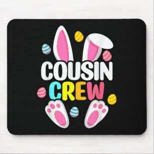 Cousin Crew Bunny Family Matching Easter Boys Girl Mouse Pad