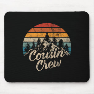 Cousin Crew Camping Outdoor Sunset Summer Camp Mouse Pad