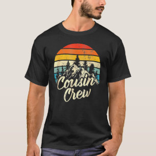 Cousin Crew Camping Outdoor Sunset Summer Camp T-Shirt