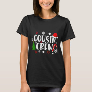 Cousin Crew Candy Cane Snowflake Pajamas Holiday C T-Shirt