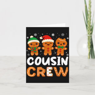 Cousin Crew Christmas 2025 Cookie Kids Boy Girl Fa Card